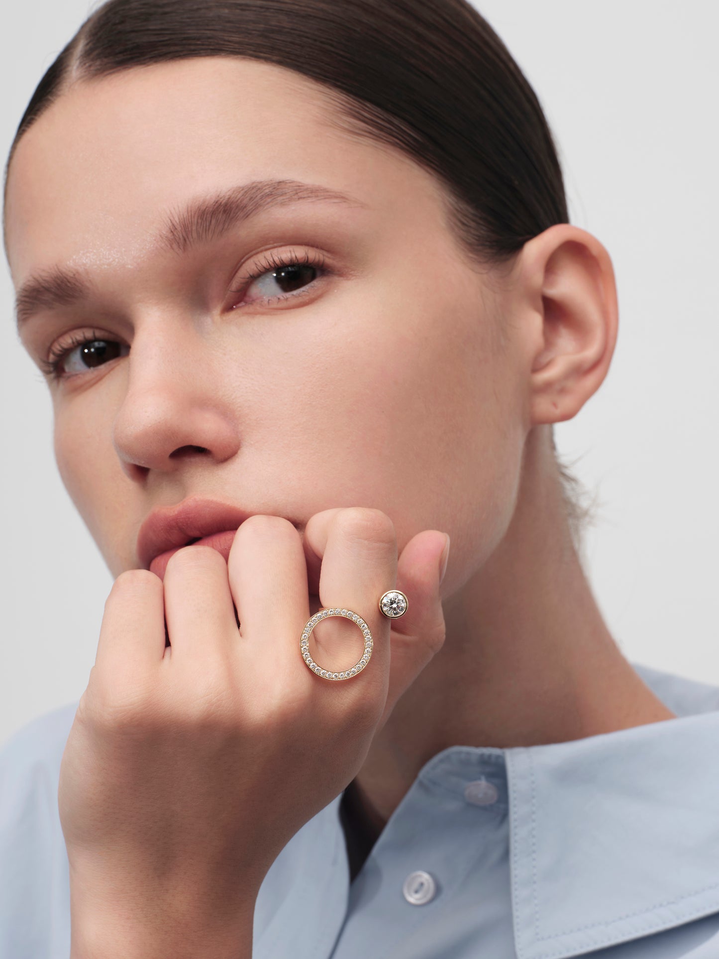 Circles and Ripples Diamond Ring