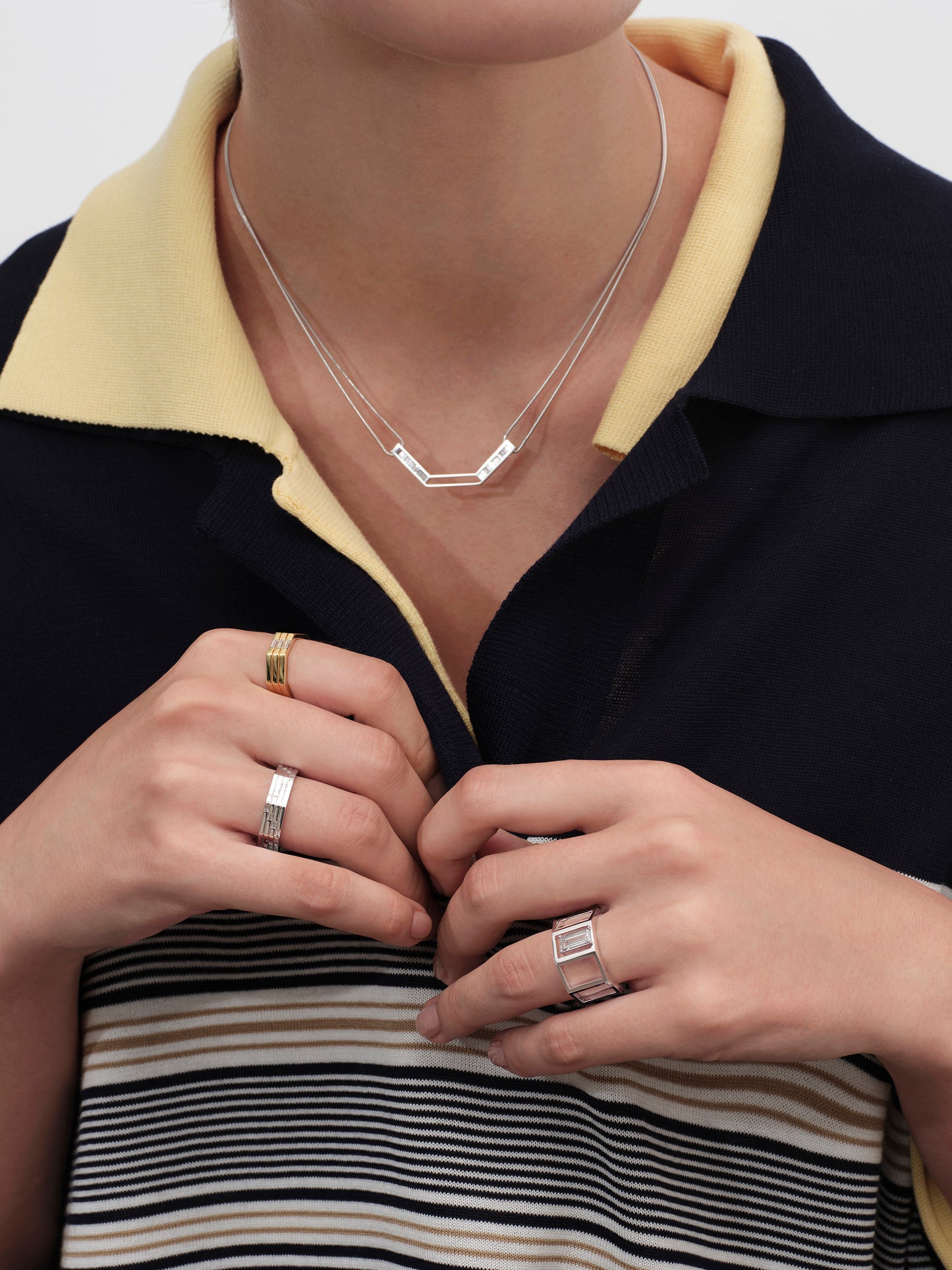 Octagon Diamond Necklace