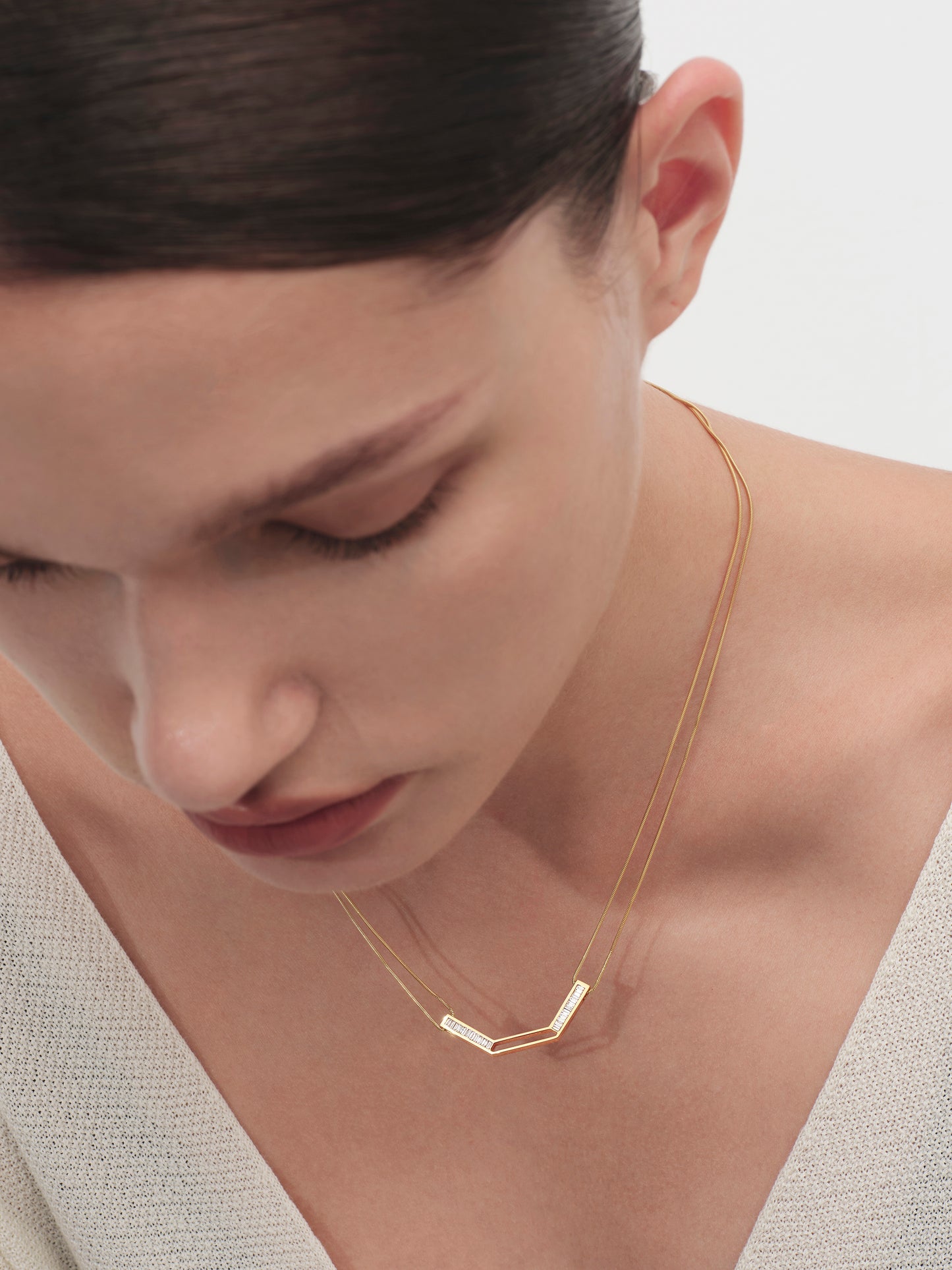 Octagon Diamond Necklace