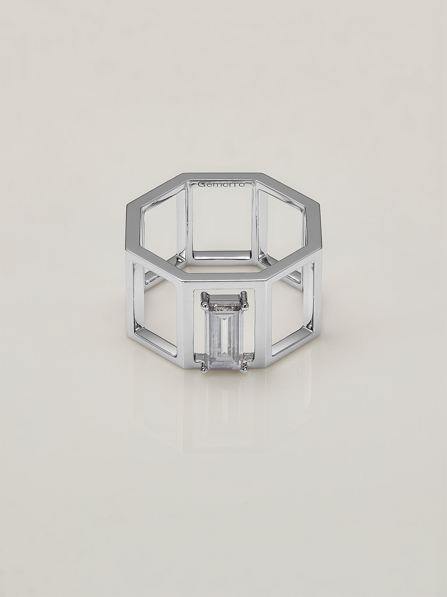 Octagon Diamond Ring