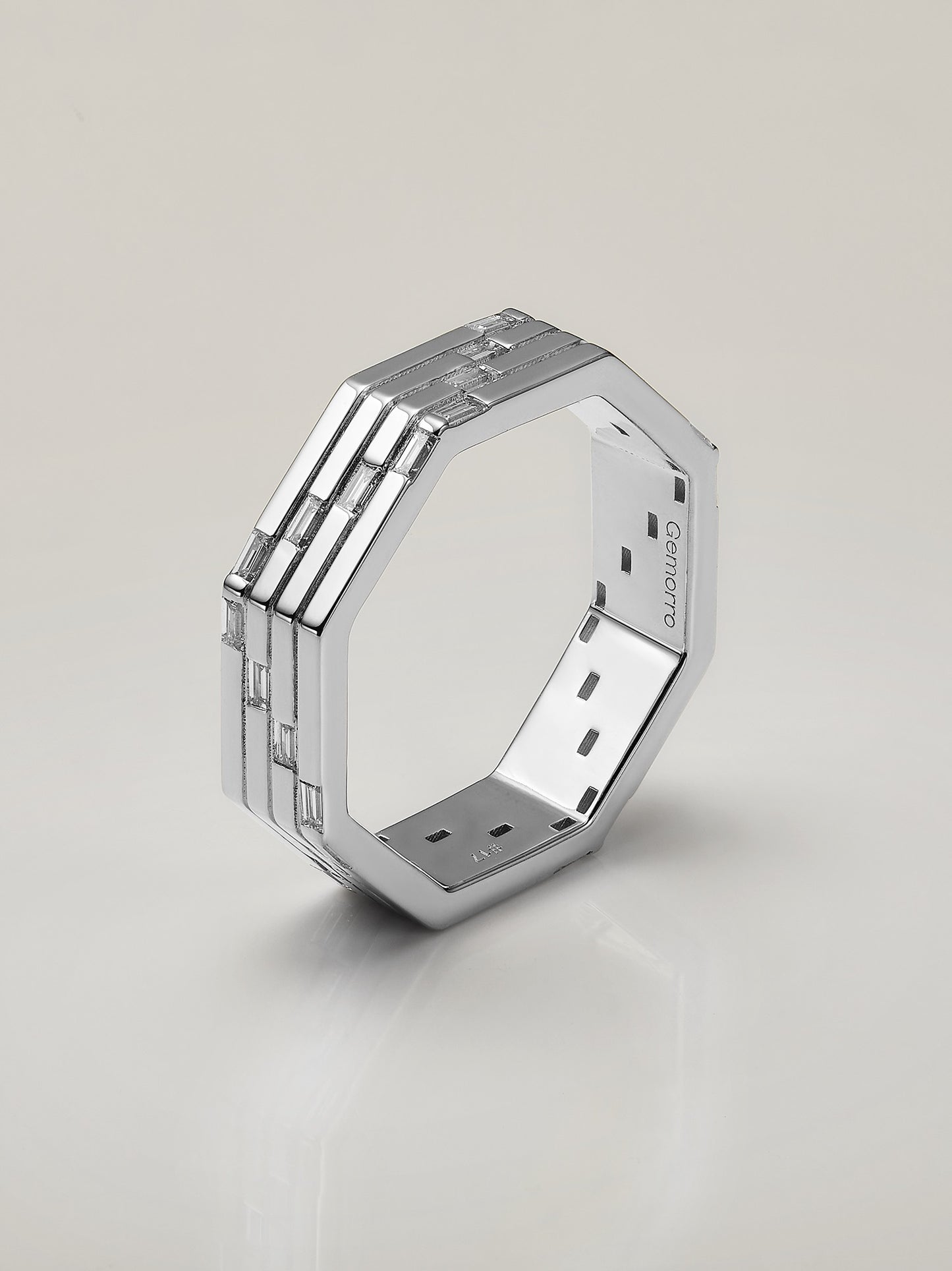 Octagon 4-Bands Diamond Ring