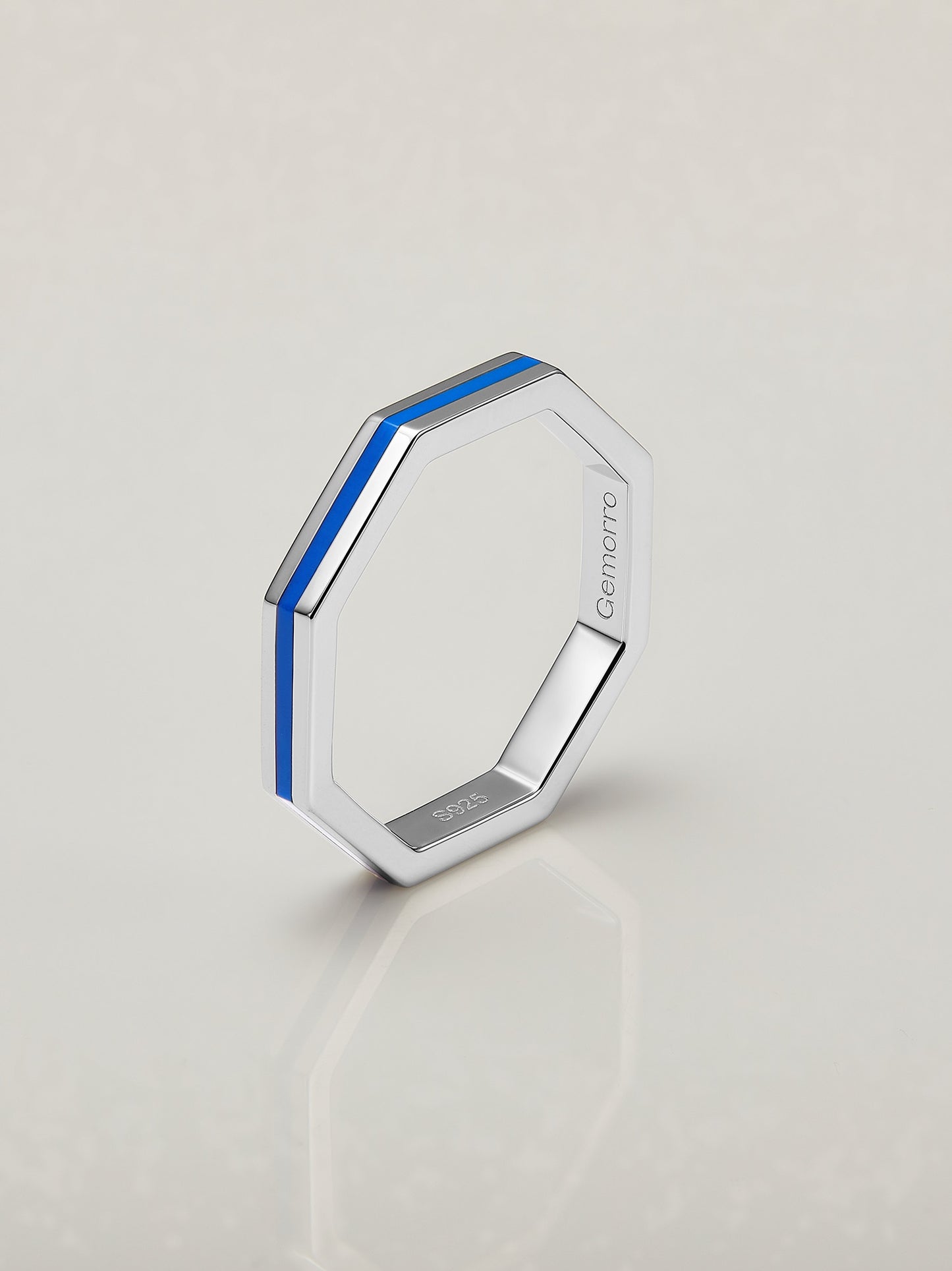 Octagon Enamel Ring