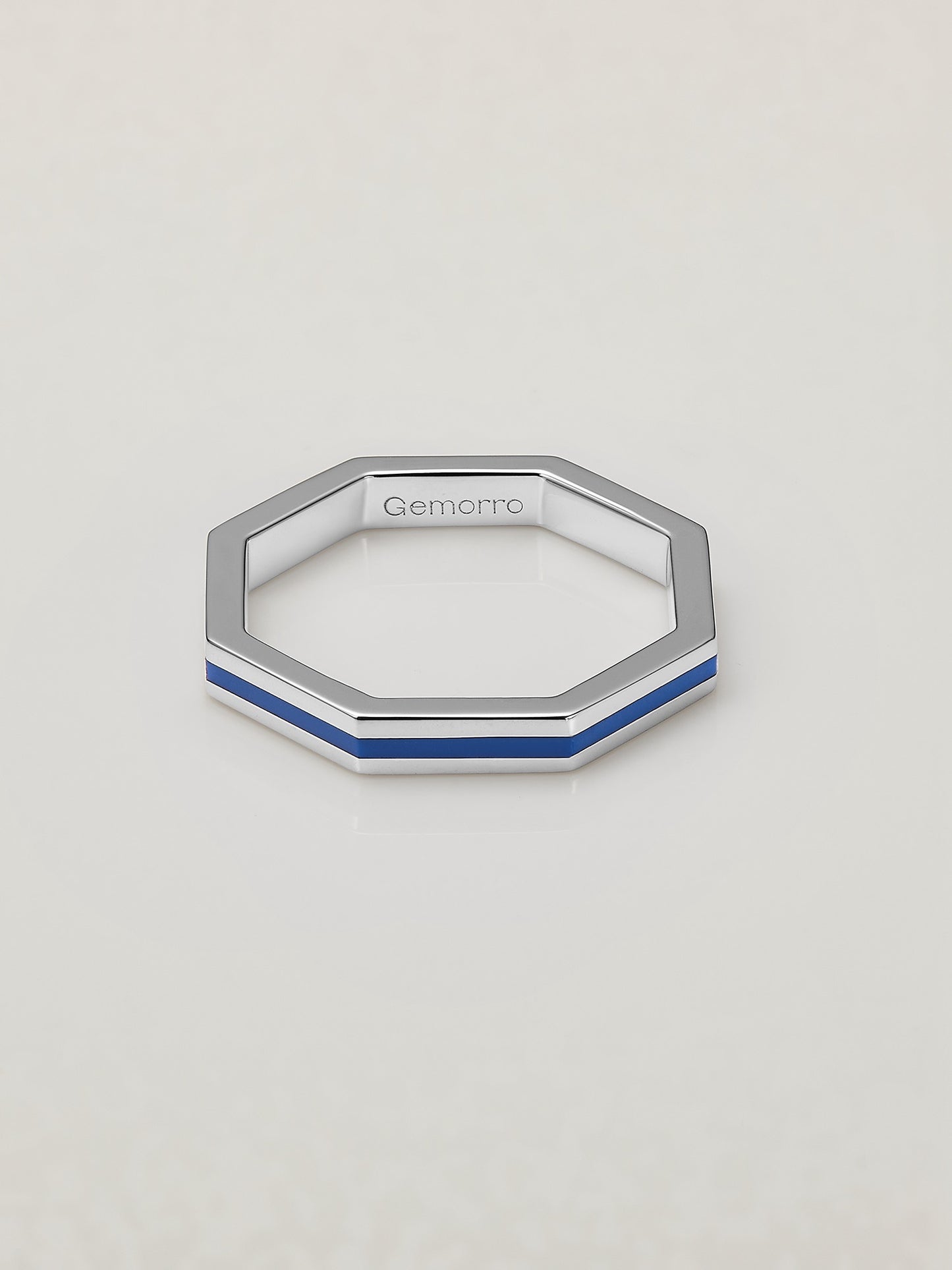 Octagon Enamel Ring