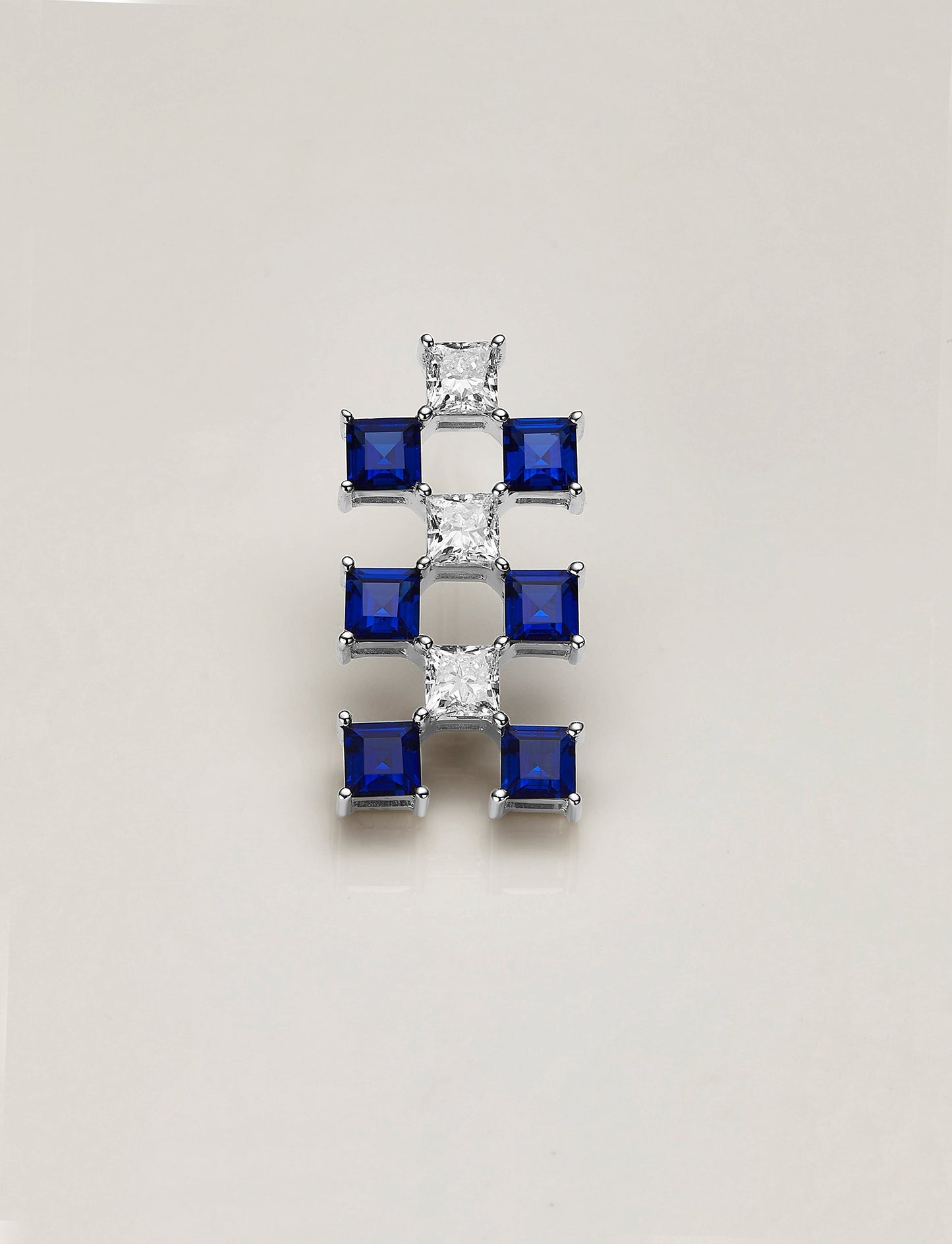 Sapphire Diamond Earring - Small