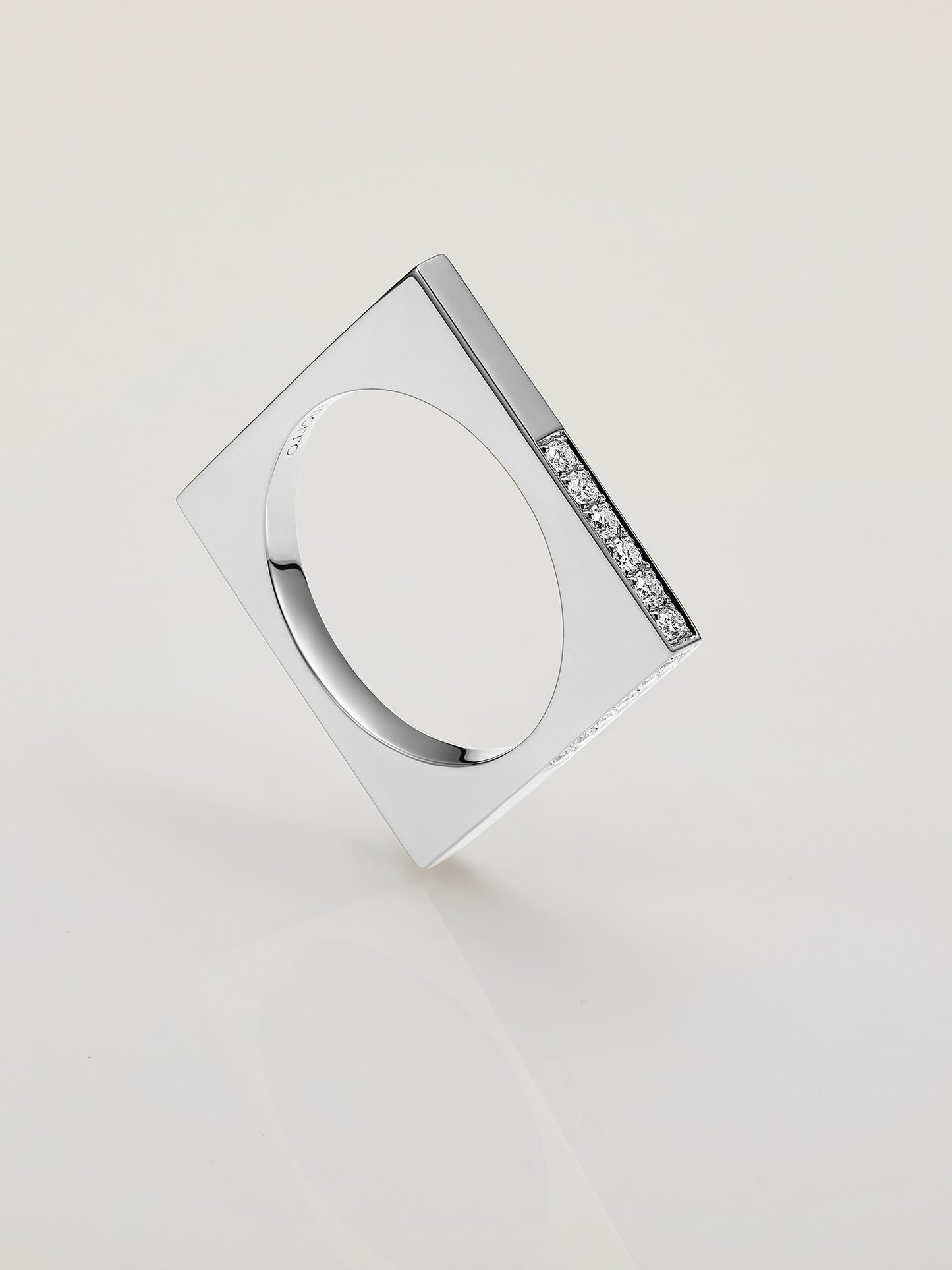 Square Diamond Ring - Corner