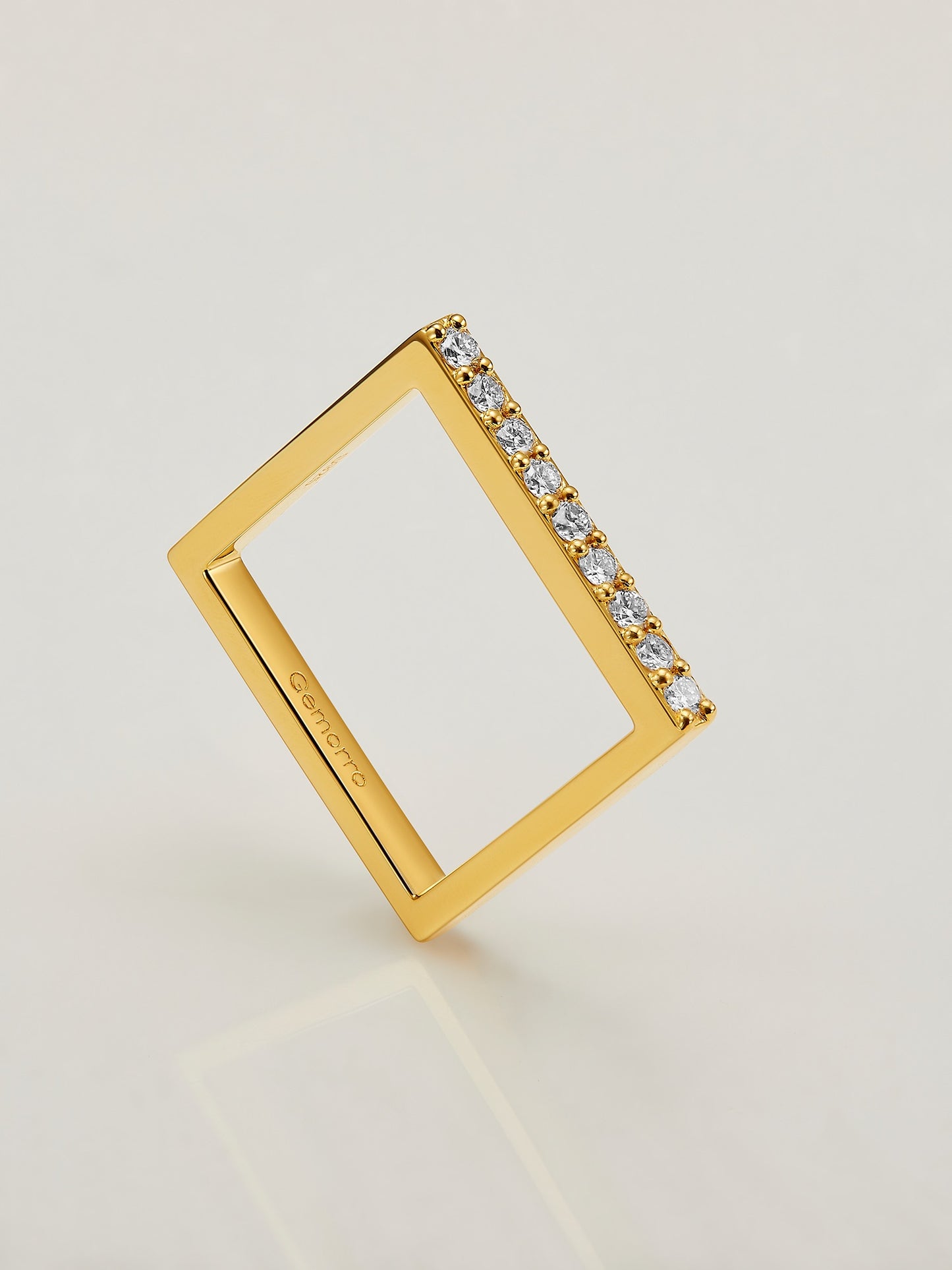 Square Diamond Ring - Top