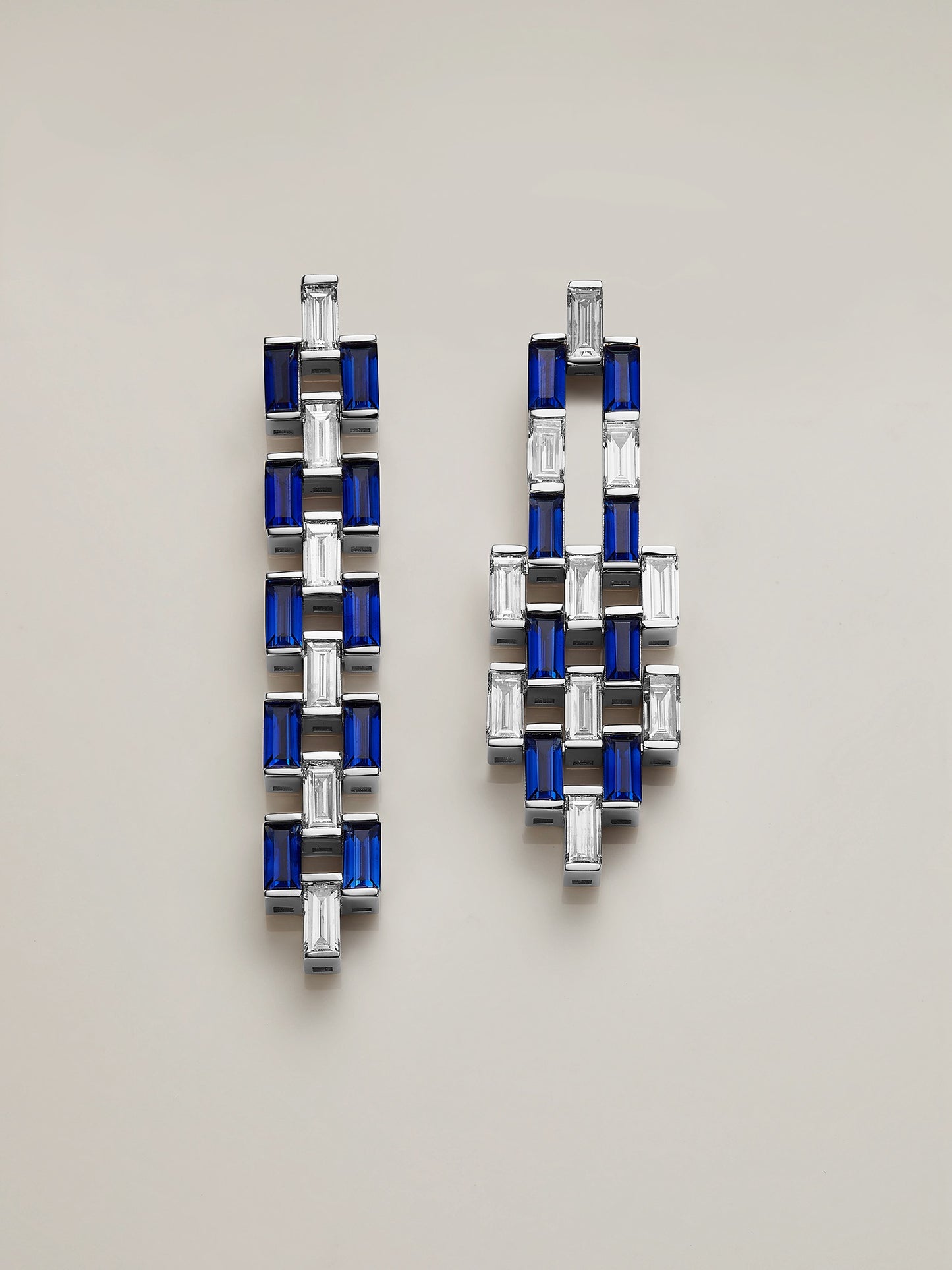 Sapphire Diamond Earring - Medium