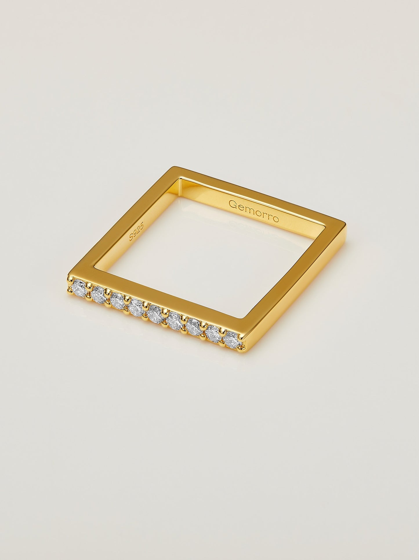 Square Diamond Ring - Top