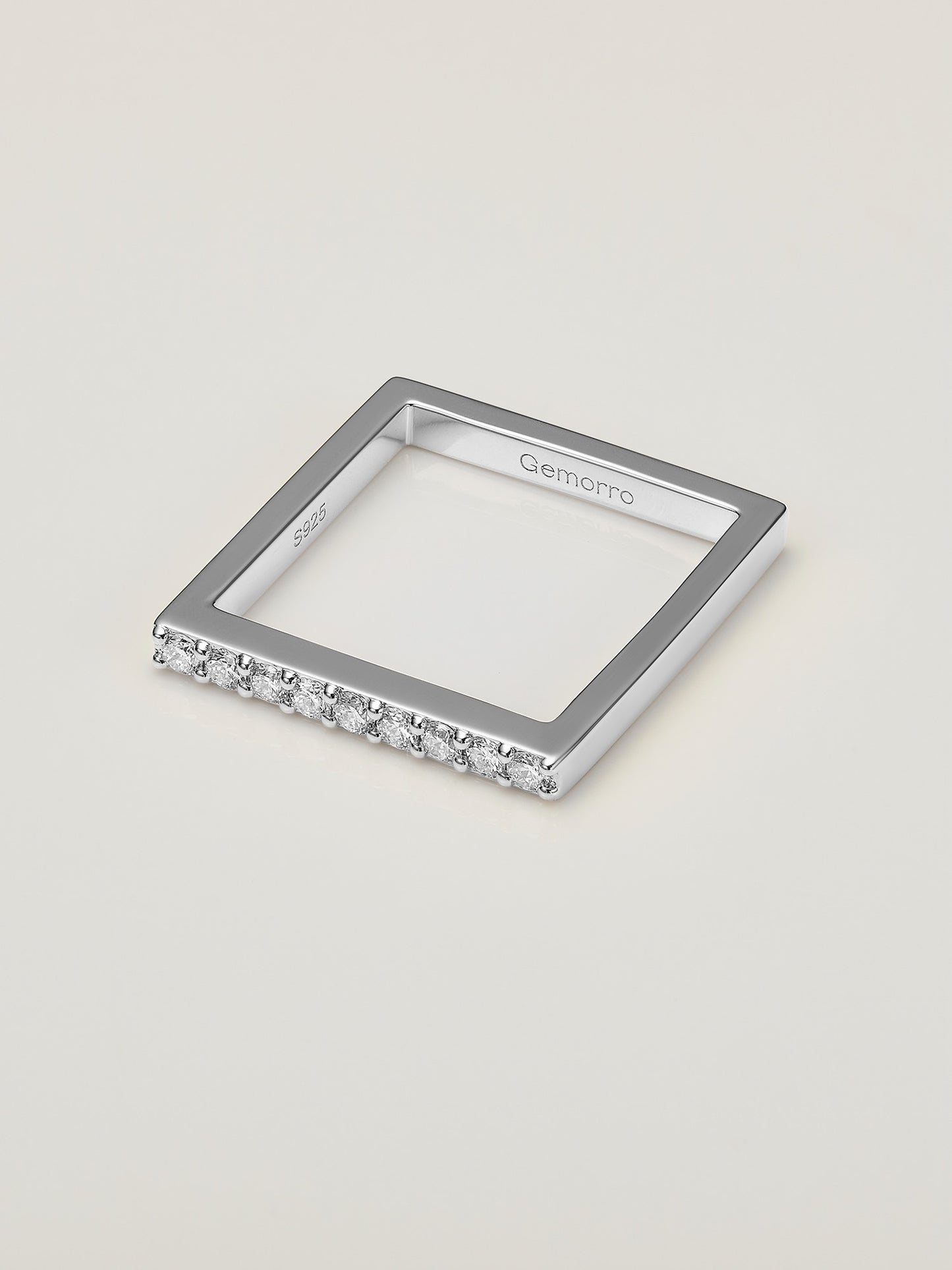 Square Diamond Ring - Top