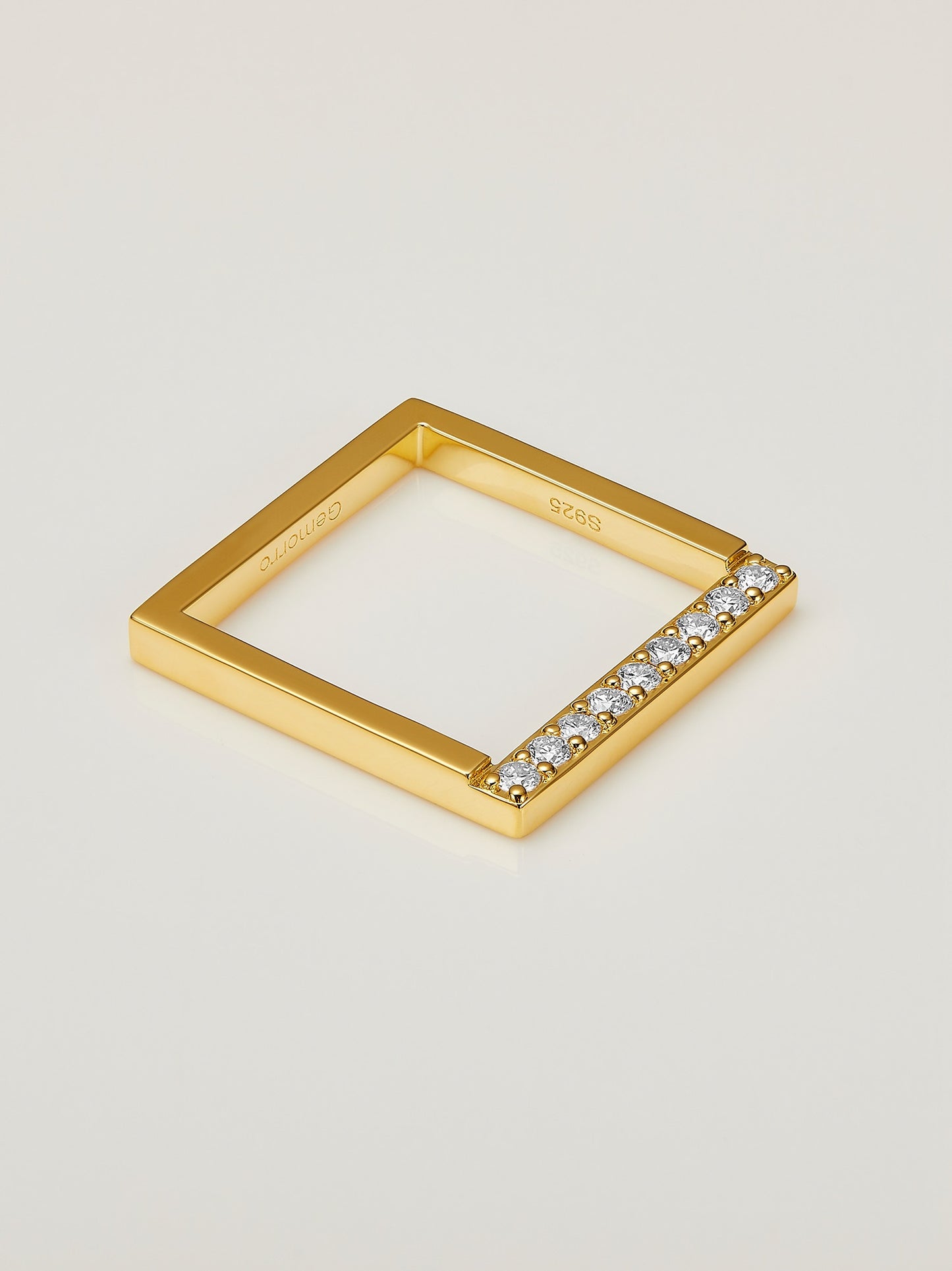 Square Diamond Ring - Side