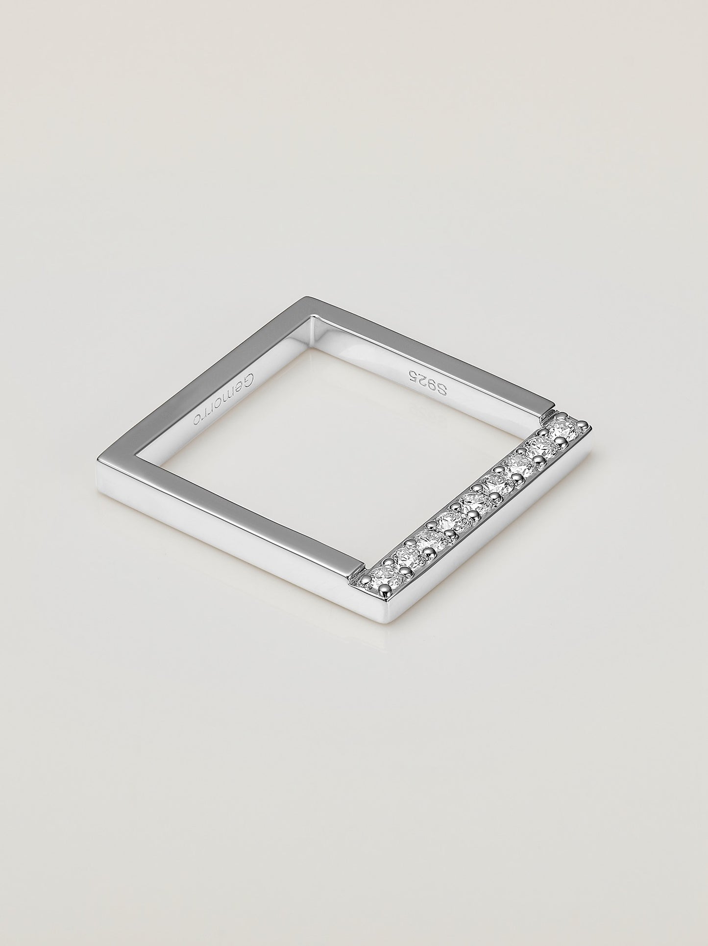 Square Diamond Ring - Side