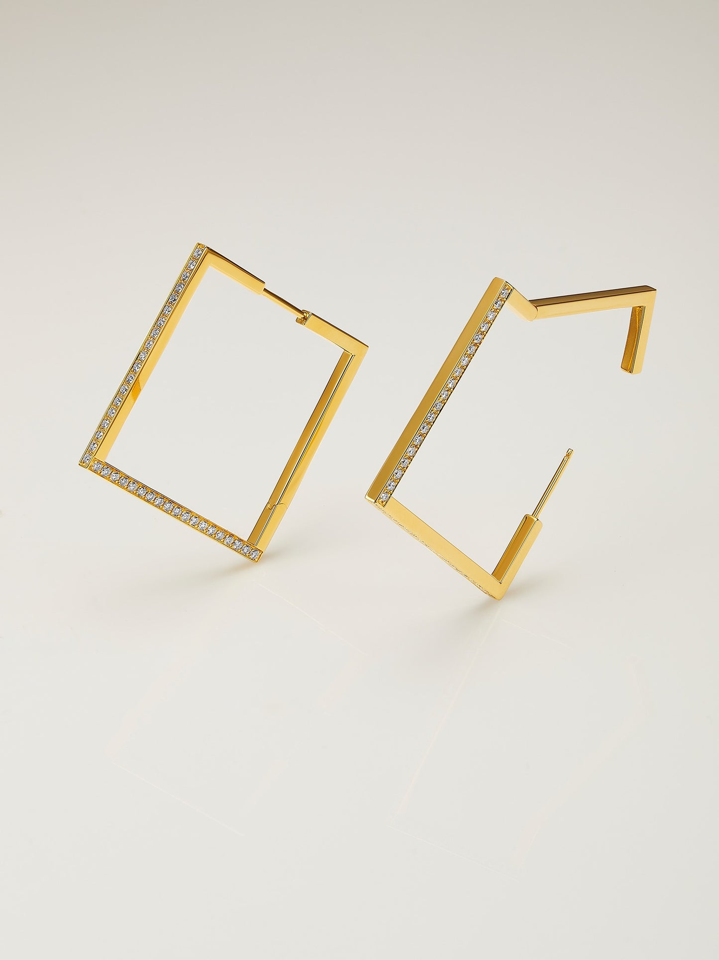 Square Diamond Earrings