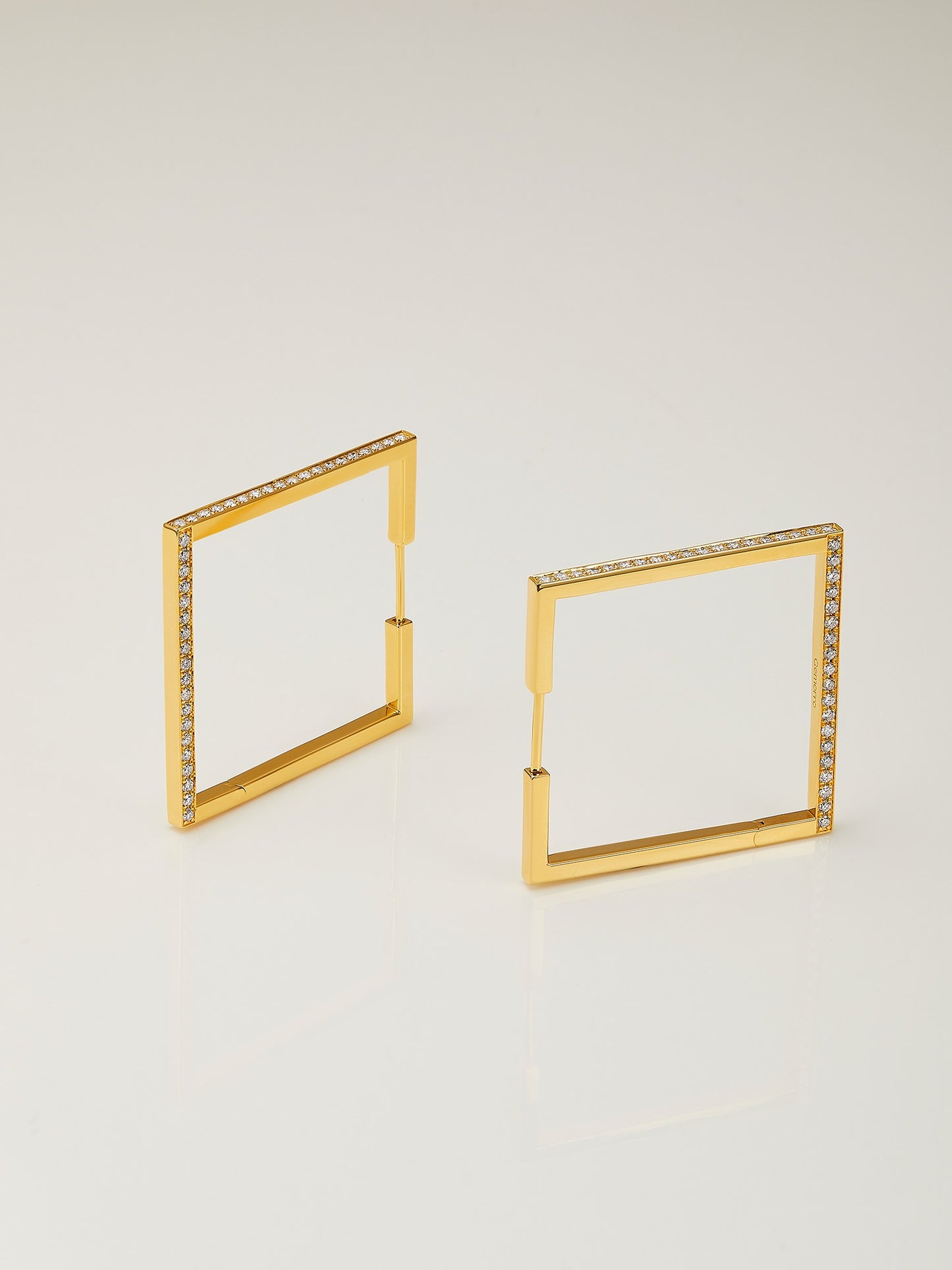 Square Diamond Earrings