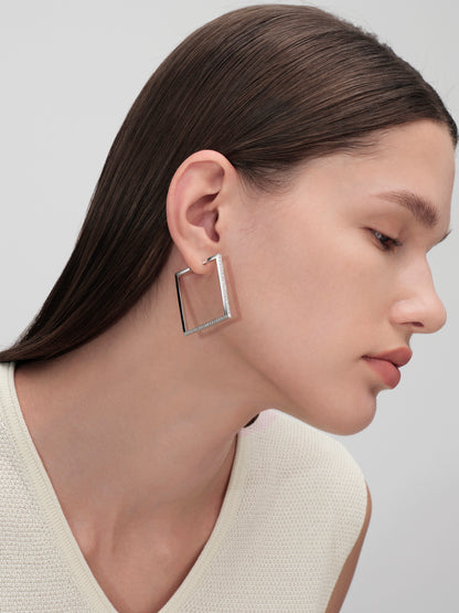 Square Diamond Earrings