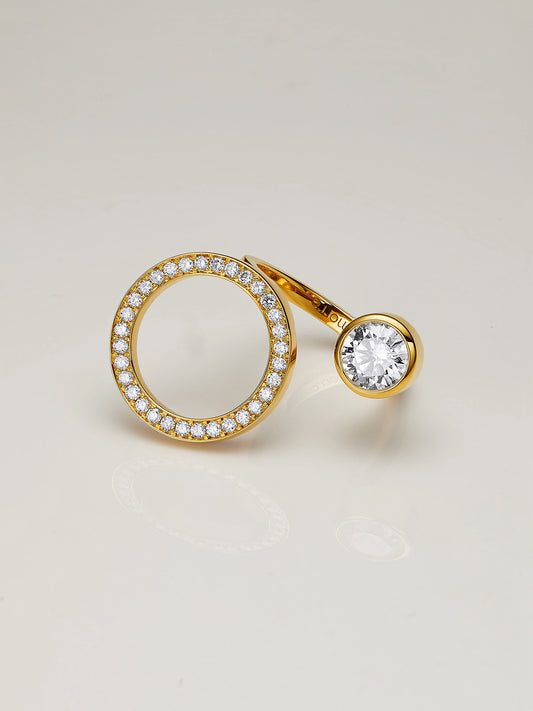 Circles and Ripples Diamond Ring