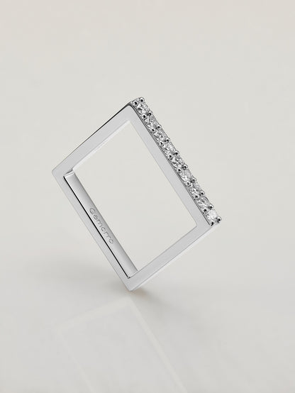 Square Diamond Ring - Top