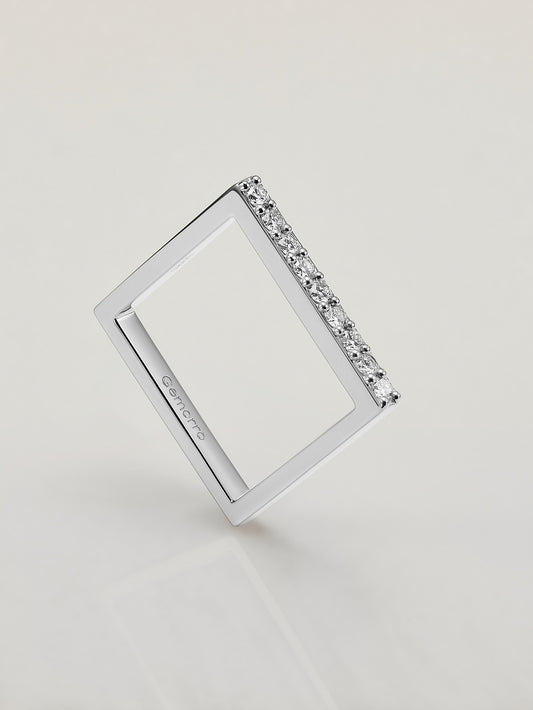 Square Diamond Ring - Top