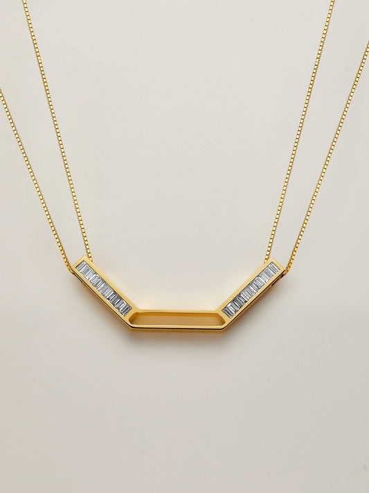Octagon Diamond Necklace