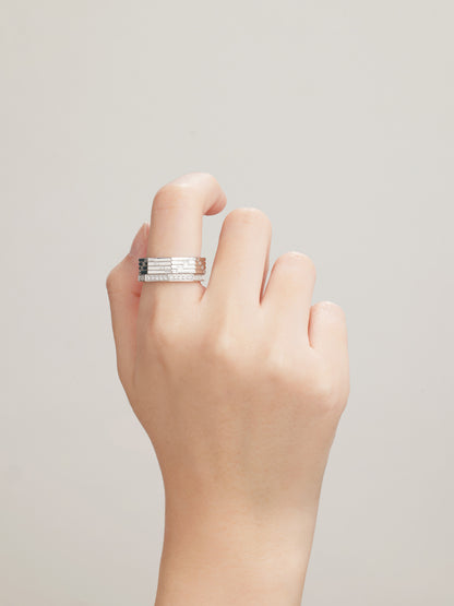 Octagon 4-Bands Diamond Ring