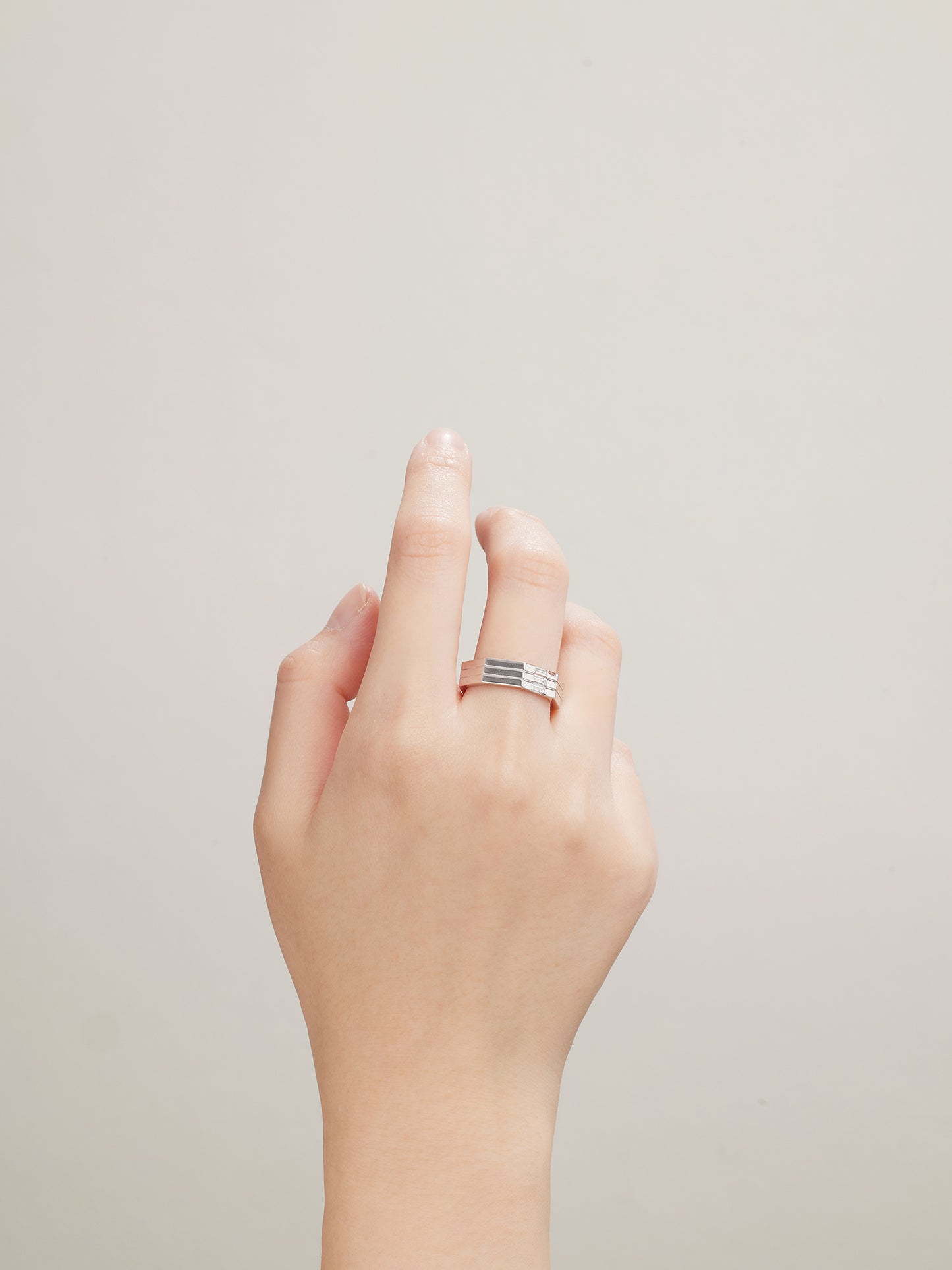 Octagon 3-Bands Diamond Ring